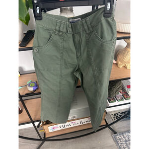 Vintage girls Limited Too Green Capri Pants Size 14
